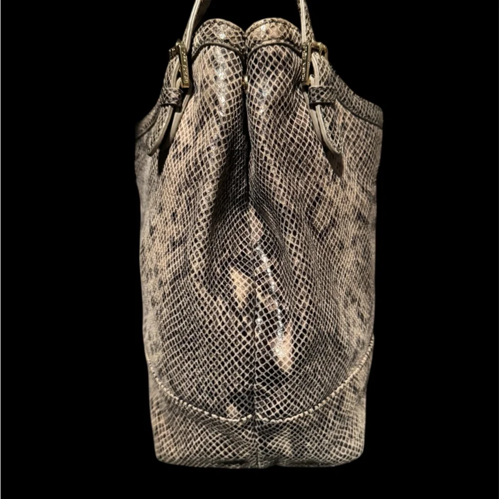 Tory Burch Python Embossed Shoulder Bag EUC - Picture 4 of 9
